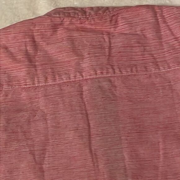 Size 6/7 Wonder Nation pink & blue short sleeve 100% cotton button down shirt - Picture 11 of 16